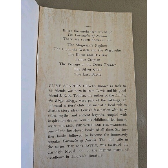 The Chronicles Of Narnia,The Magicians Nephew By CS Lewis 1983 Vtg Pre-owned - Picture 10 of 13